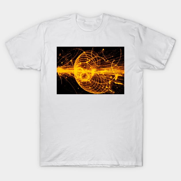 Streamer chamber photo of particle tracks (A136/0001) T-Shirt by SciencePhoto